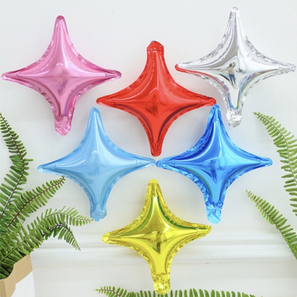 Bóng ngôi sao 4 cánh lấp lánh bong bóng trang trí sinh nhật phụ kiện sinh nhật (1 cái)