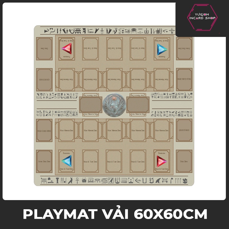 Bàn đấu Yugioh cho hai người cao cấp 6x60 nhiều hình tùy chọn kèm field center card.
