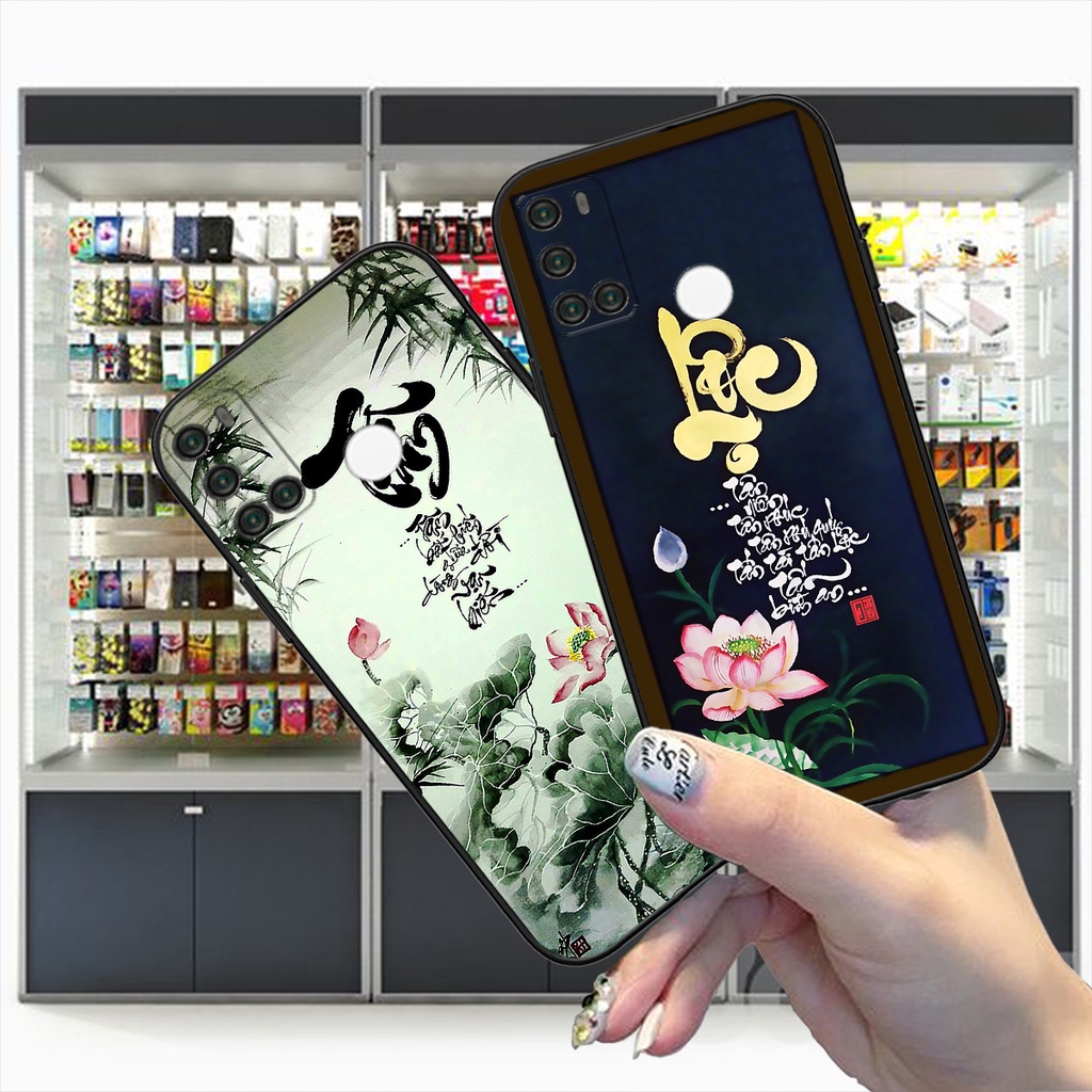 Ốp Vsmart Star 5 / Joy 4 / Live 4 / Live bộ hình thư pháp an nhiên , tâm an sang trọng cao cấp