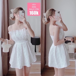 Váy dây ngọc trắng