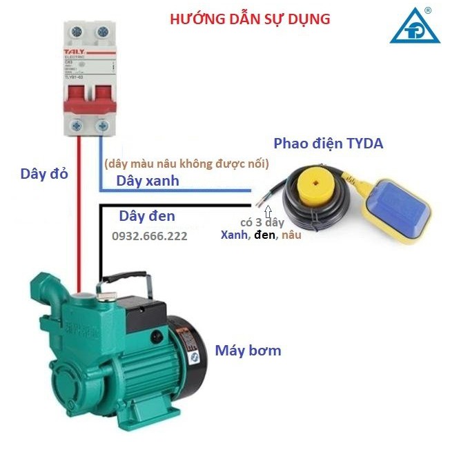 Phao Điện Chống Tràn Chống Cạn Bể Nước 2M, 3M, 5M Hàng Chất l Giá Rẻ