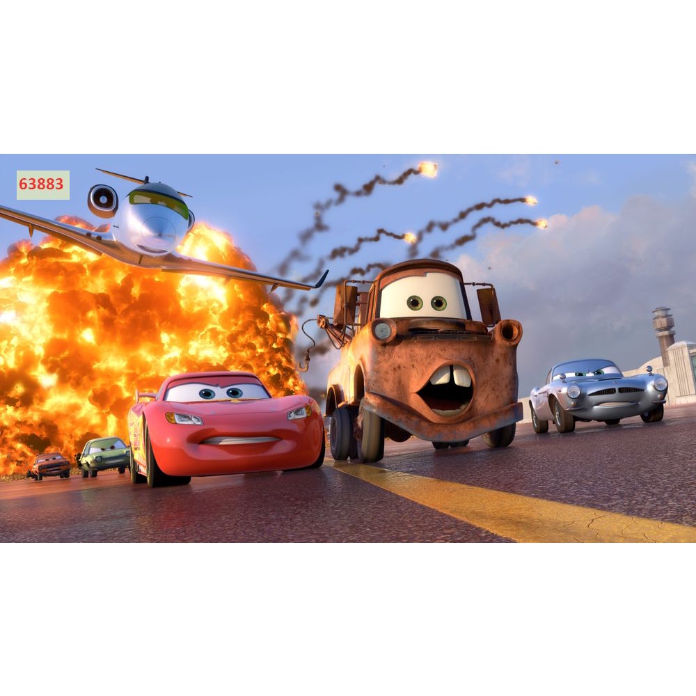 Tranh Dán Tường Phòng TỔNG HỢP Hoạt Hình Ngộ Nghĩnh KHINH KHÍ CẦU, CẦU VỒNG, NHỮNG CHIẾC XE BIẾT NÓI