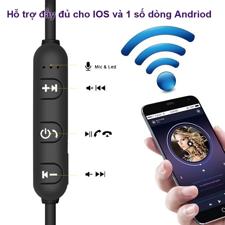 Tai nghe Bluetooth 2 tai chống ồn cao cấp TX-33 có mic thoại nghe nhạc