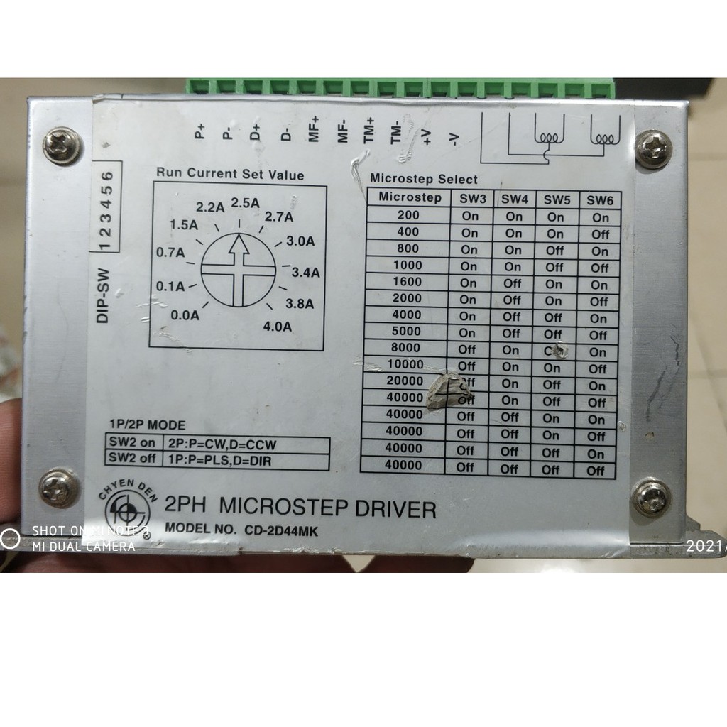 Driver 2 pha( 4A/pha, 40000 xung/vòng) cho động cơ bước