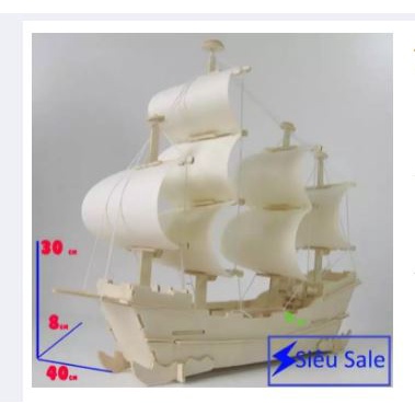 Đồ chơi lắp ráp bằng gỗ tàu TITANIC