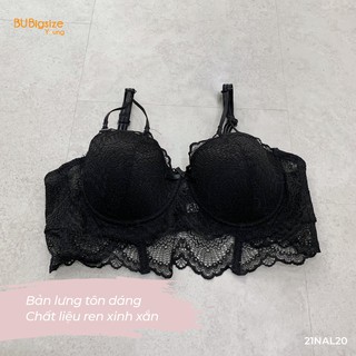 Áo ngực ren đính nơ BIGSIZE (55kg đến 95kg) - 21NAL20 - [BU Bigsize Young]