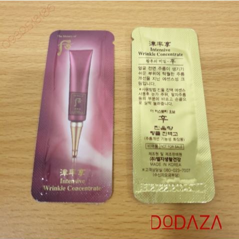 [T11.2024]Tinh Chất Chống Nhăn vùng mắt Whoo Intensive Wrinkle Concentrate 1ml gói sample