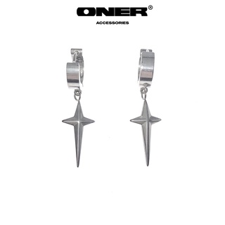 Khuyên tai ONER Thép Titan ( không gỉ ) "Croos Earrings" ( Bảo Hành Thép 1 Tháng )