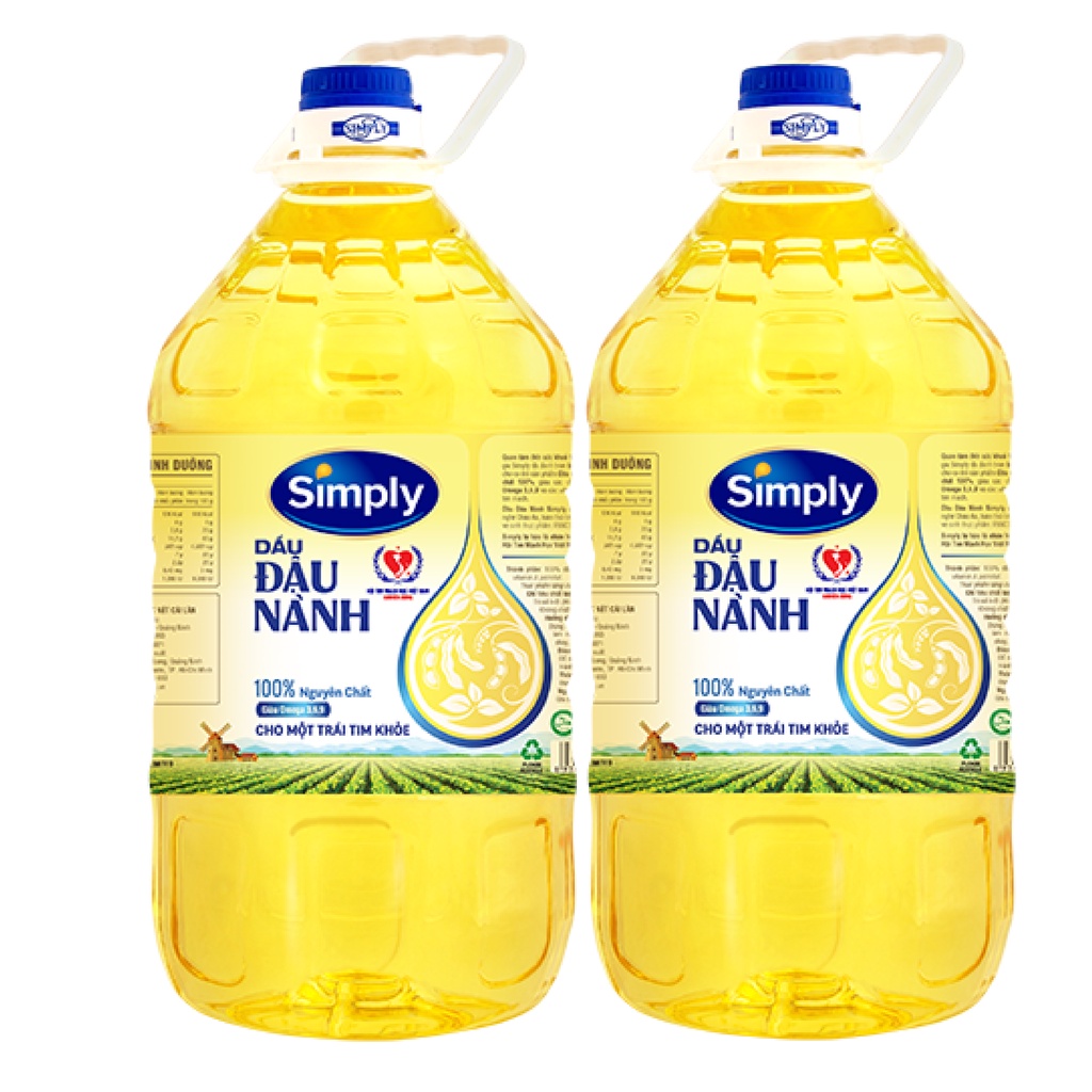 Combo 2 chai Dầu Đậu Nành Simply 5L