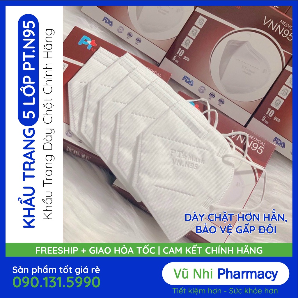 Khẩu Trang Phương Tuyến 5 Lớp (tiêu chuẩn) Dày Hơn Bảo Vệ Gấp Đôi
