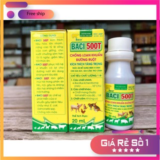 Baci 500t men sống hỗ trợ tiêu hóa cho gà đá 5 lọ