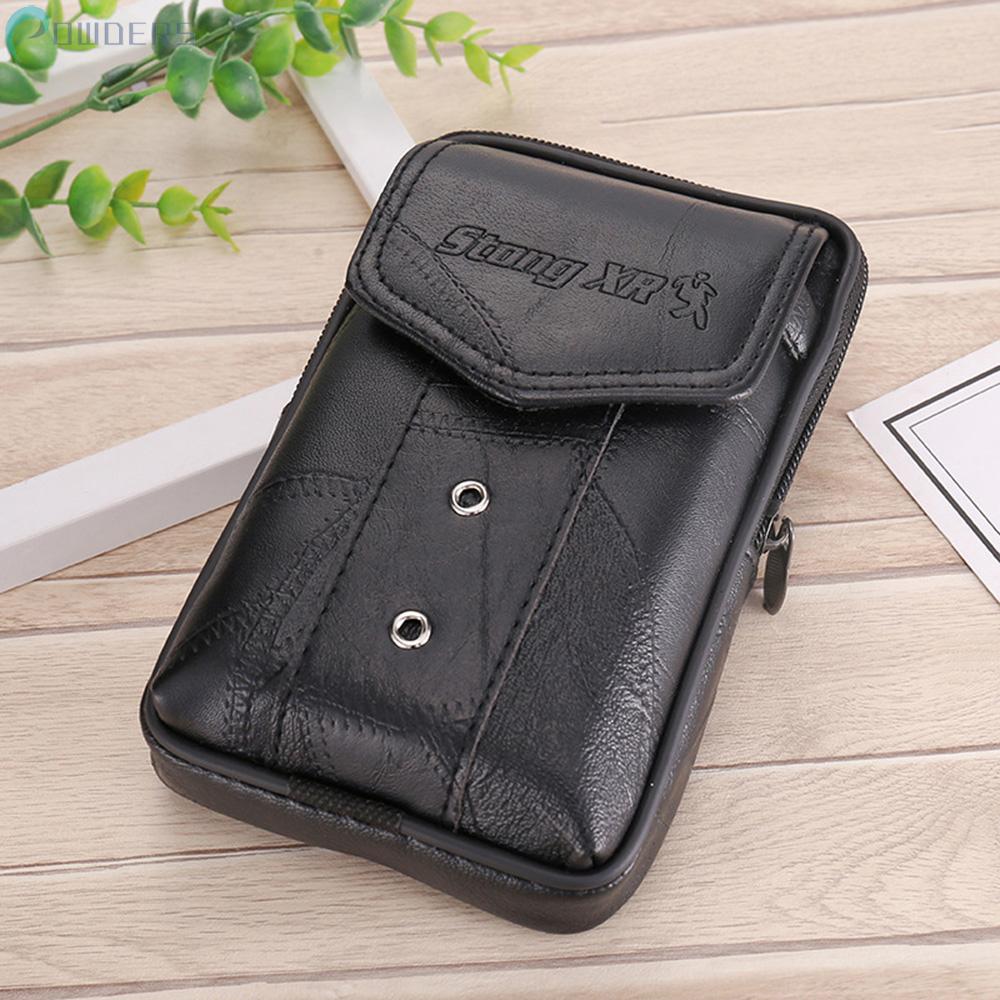 Túi da đựng điện thoại 6.5inch đeo hông tiện lợi