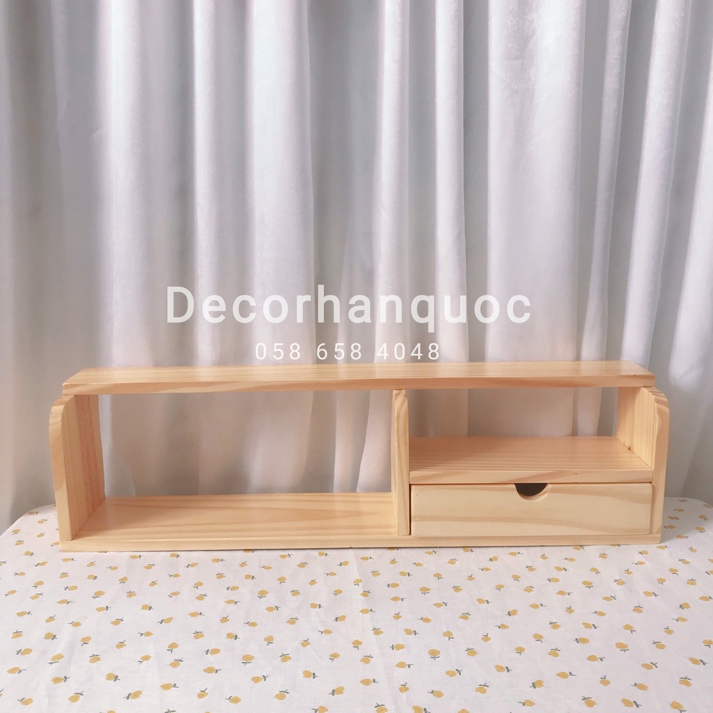 [NOWSHIP] Kệ gỗ để bàn - Kệ gỗ treo tường - Gỗ thông nhập khẩu cao cấp