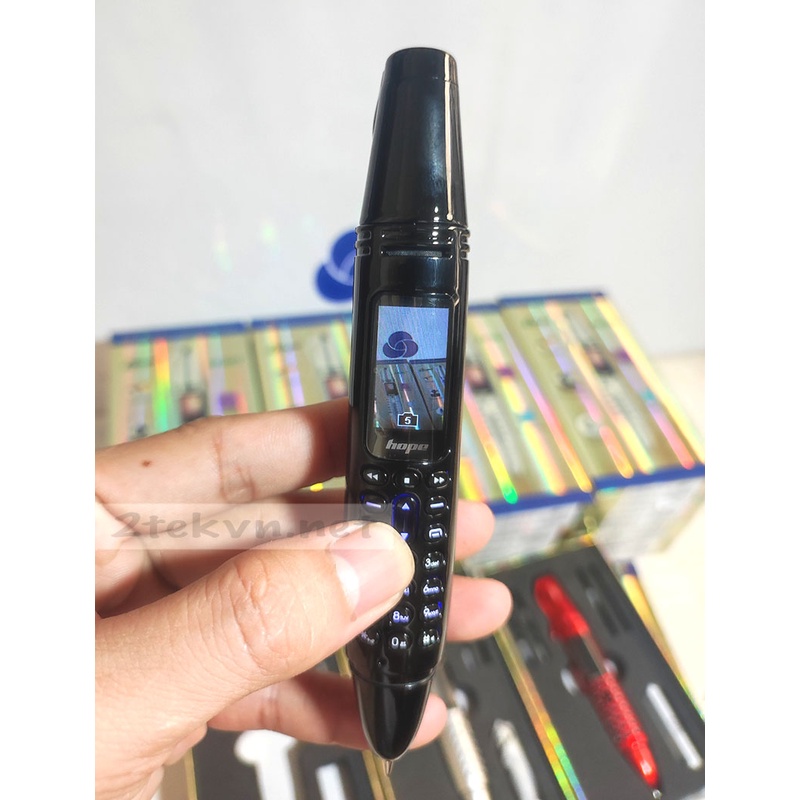 Điện thoại hình cây bút AK 007 siêu nhỏ hỗ trợ 2 sim, thay đổi giọng nói