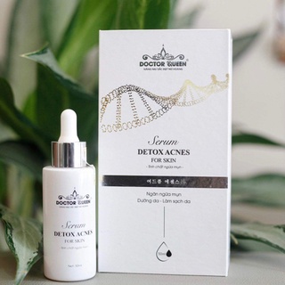 Serum tinh chất ngừa mụn Doctor Queen Serum Detox Acnes For Skin Dưỡng da phù hợp với các loại da dầu da mụn Làm sạch da