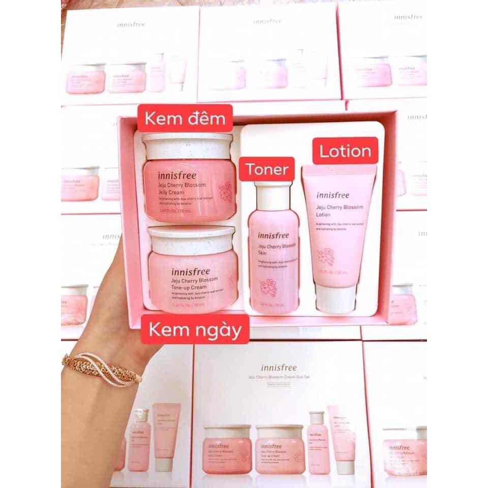 Set Dưỡng Trắng Da Innisfree 💖Freeship💖 SET DƯỠNG #INNISFREE_JEJU_CHERRY #BLOSSOM_CREAM_DUO
