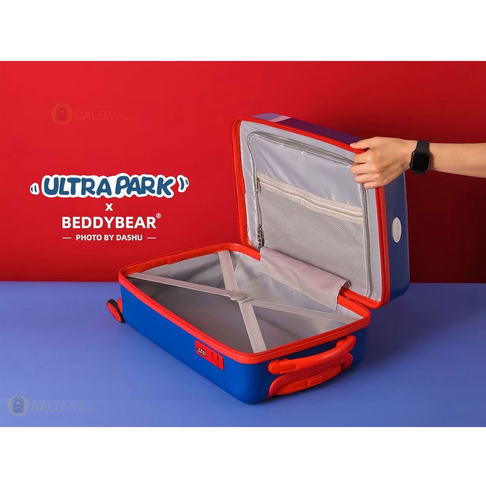 Vali Kéo Trẻ Em BeddyBear Họa Tiết Ultra Man Chống va Đập Cho Bé Trai / Gái từ 4t