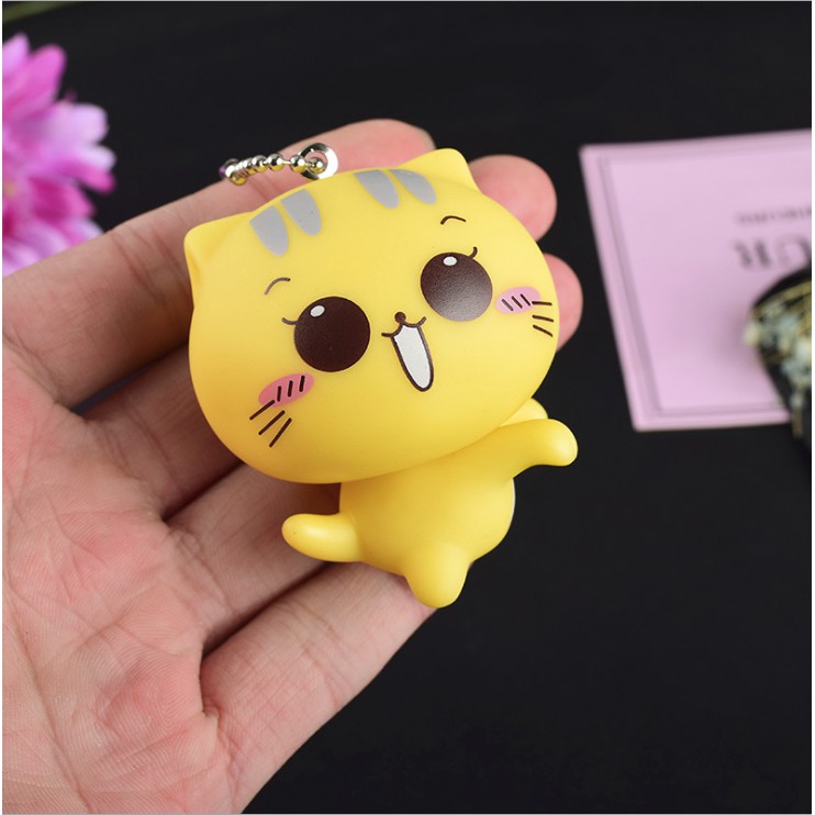 Móc khoá bé mèo vàng