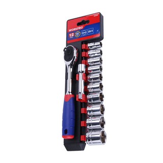 Bộ tuýp và cần xoay 1/2 inch 12 chi tiết Workpro W003024