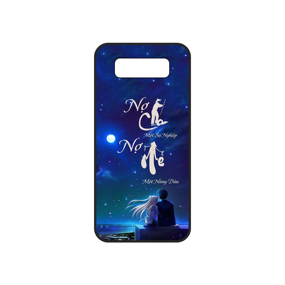 Ốp lưng đủ dòng Samsung S8+/S10/Note 9/S30 Ultra/...kính cường lực in hình Ca dao Cha mẹ -Tặng kèm dây đeo điện thoại