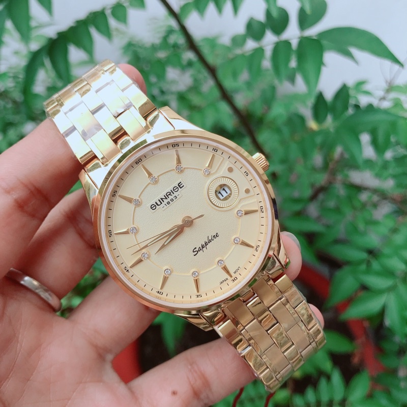 Đồng hồ Sunrise nam 1222SA chính hãng siêu mỏng chống nước chống xước tuyệt đối