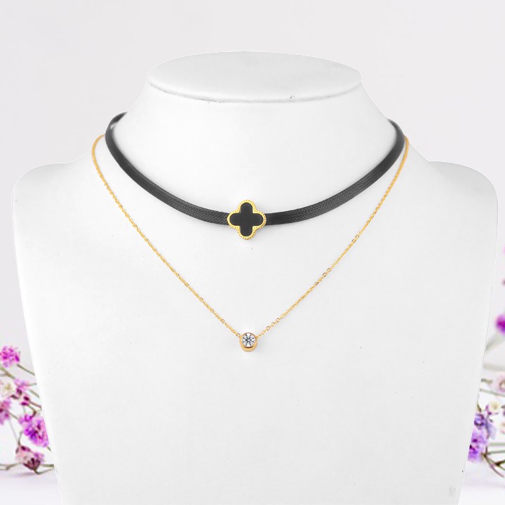 DÂY CHUYỀN TITAN  THỜI TRANG CHOKER TN291 ĐẸP SIÊU BỀN MÀU