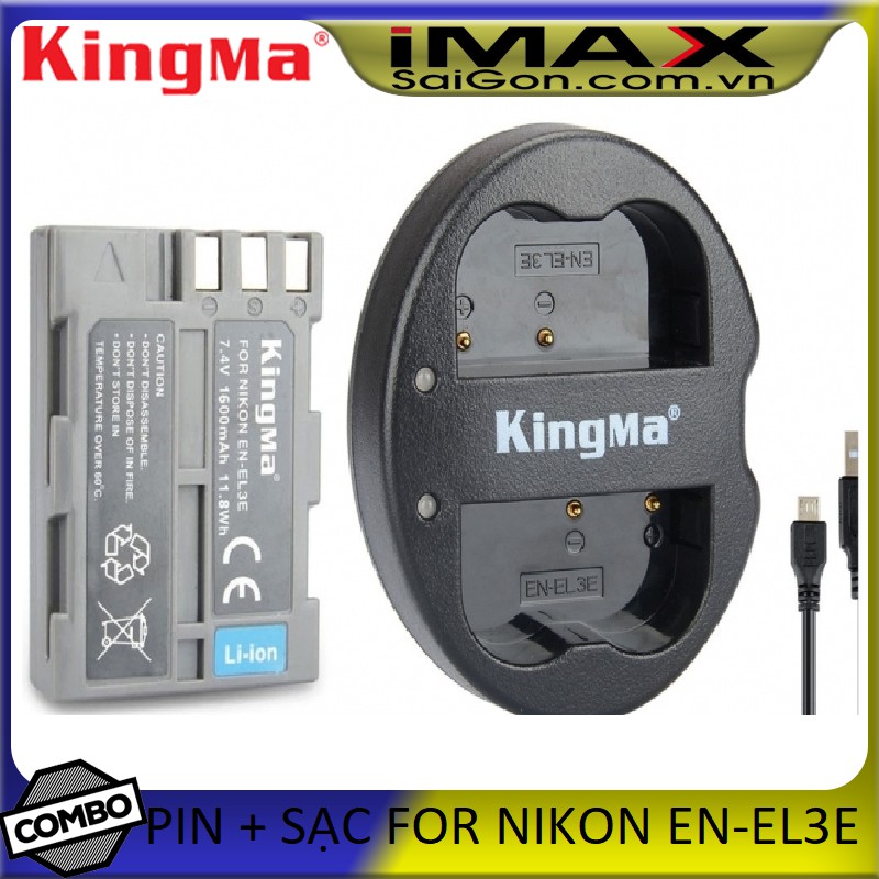 PIN SẠC KINGMA CHO PIN NIKON EN-EL3E