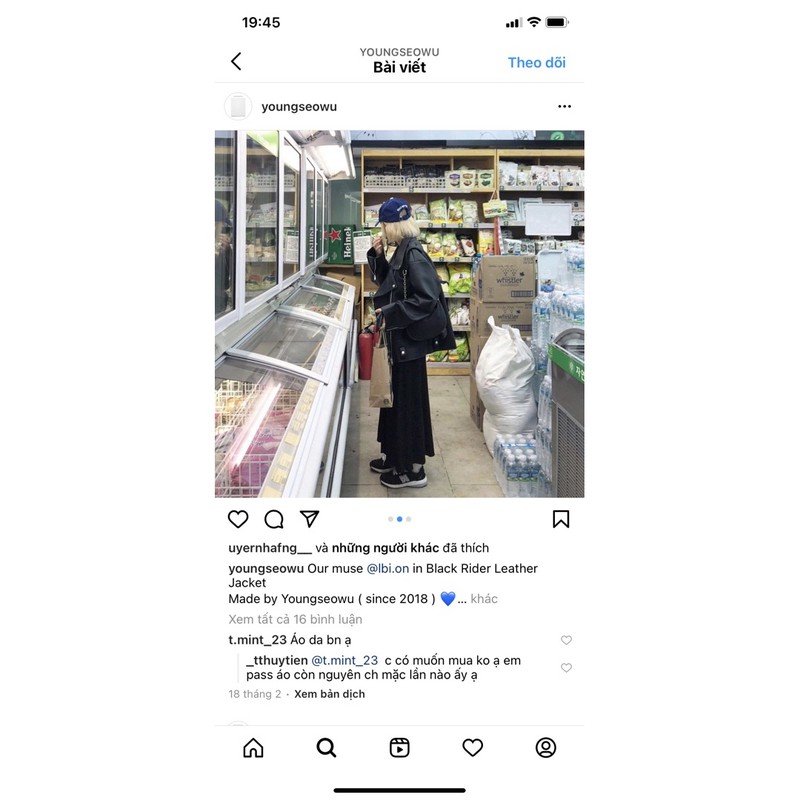 Leather Jacket brand Youngseowu