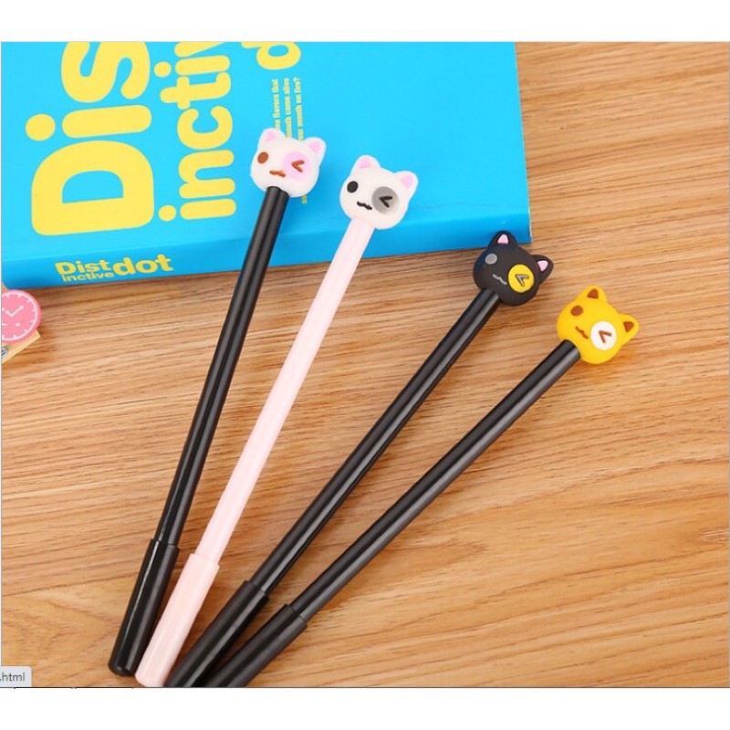 Bút gel hình mèo nháy mắt cảm xúc