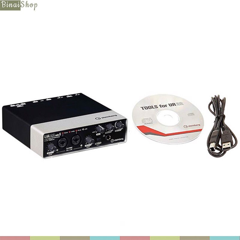 Steinberg UR22 MKII - Sound Card USB Thu Âm Chuyên Nghiệp, Karaoke Trực Tuyến, Livestream Và Broadcast