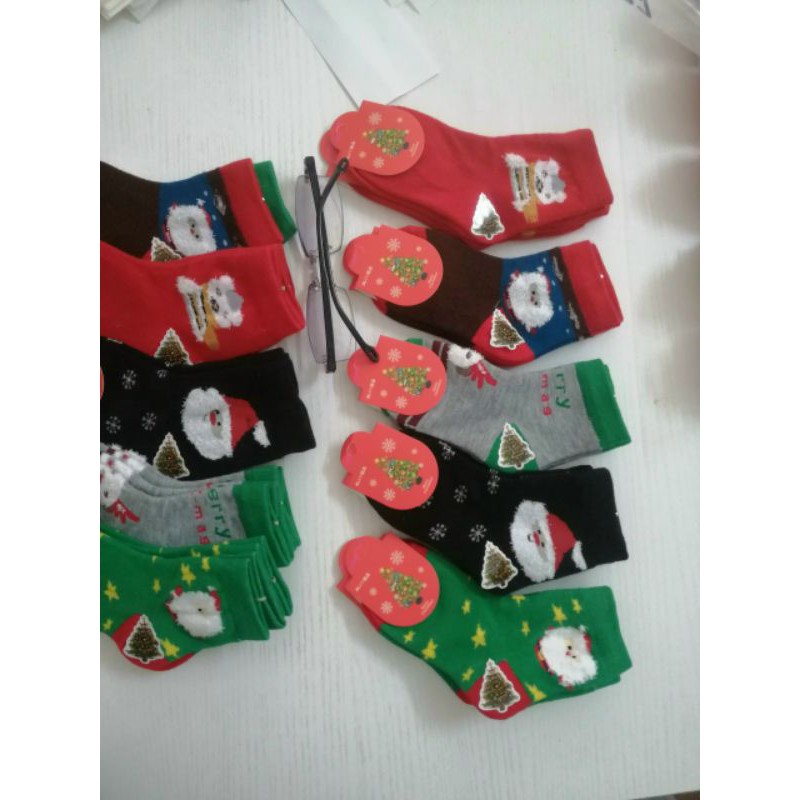 set 10 đôi tất cổ cao ( noen) cho bé