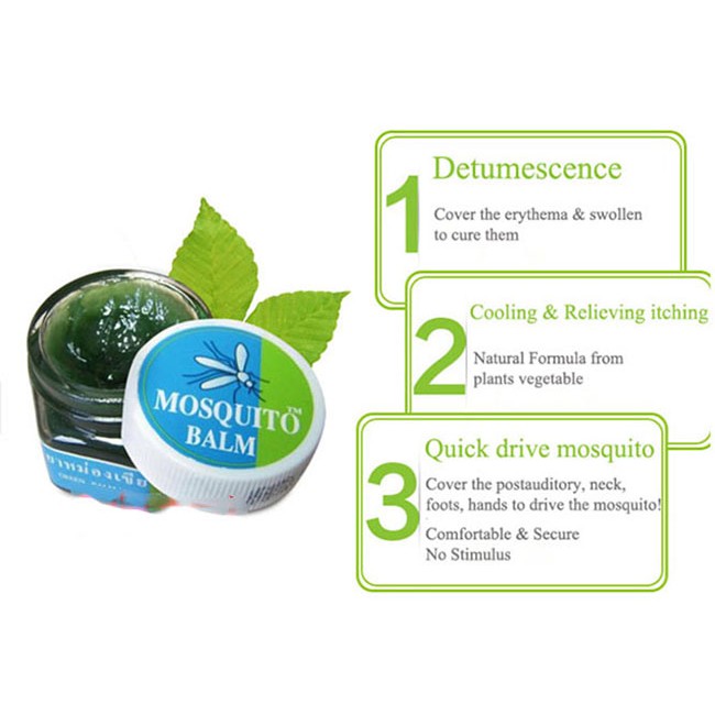 Sáp Trị Muỗi Đốt Green Balm Mosquito Brand