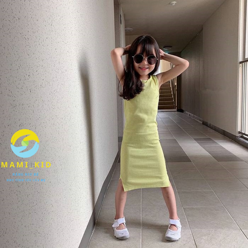 Váy Cho Bé Gái, Váy Body thun tăm  LÊN DÁNG siêu đẹp, chất mềm co giãn tốt