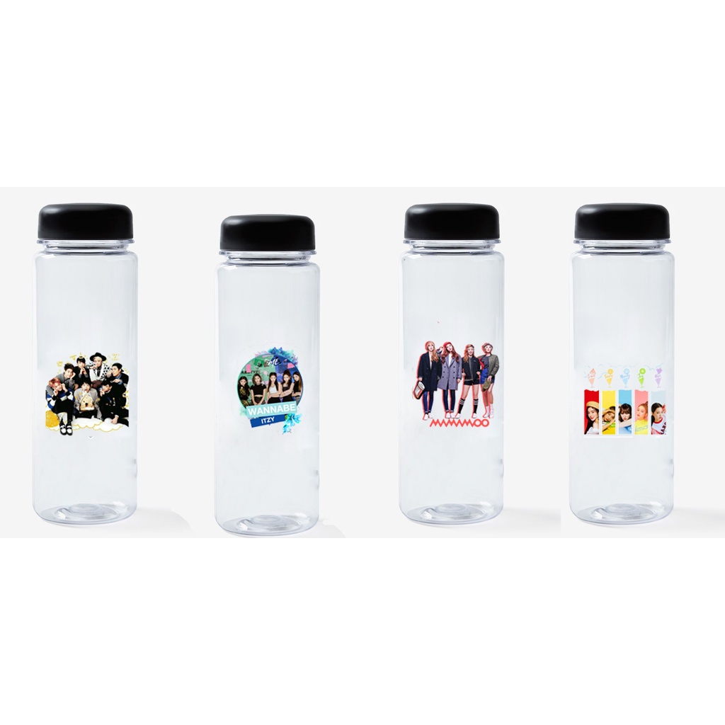 Bình nước GOT7 MAMAMOO ITZY RED VELVET nhựa in màu BNI42 idol Kpop 500ml