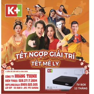 K+ TV Box – Hộp truyền hình K+ xem Bóng Đá không cần lắp chảo
