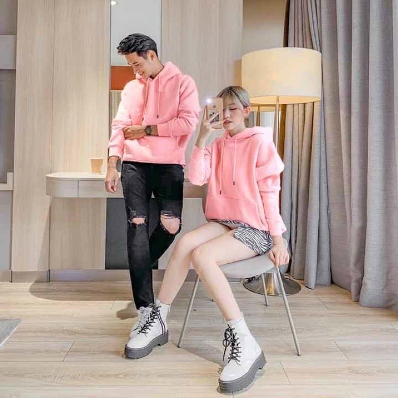 Áo Hoodie BASIC màu trơn unisex nam nữ SV Plus