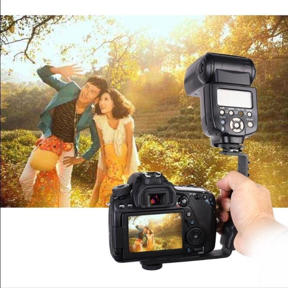 Tay Cầm Chữ L Giữ Ổn Định Cho Máy Ảnh Dslr / Điện Thoại