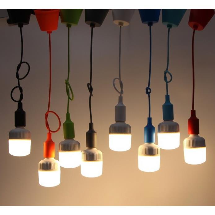 Bộ 8 dây đèn thả trang trí bóng led búp trụ 13w
