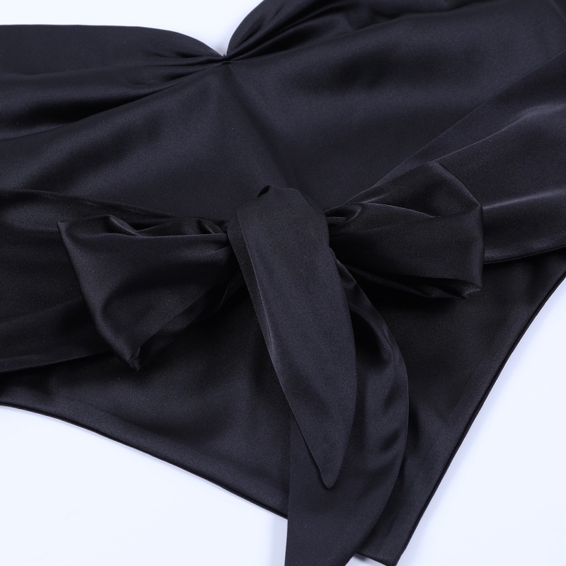 Áo Tank Top Cổ Chữ V Hở Lưng Màu Trơn Thời Trang Quyến Rũ Cho Nữ