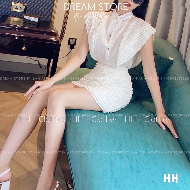 Set áo, chân váy sang chảng