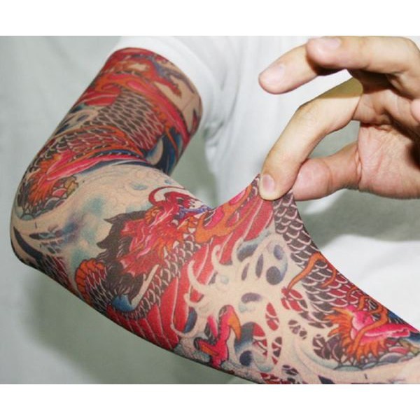 Găng tay chống nắng cho nam đi phượt Tattoo
