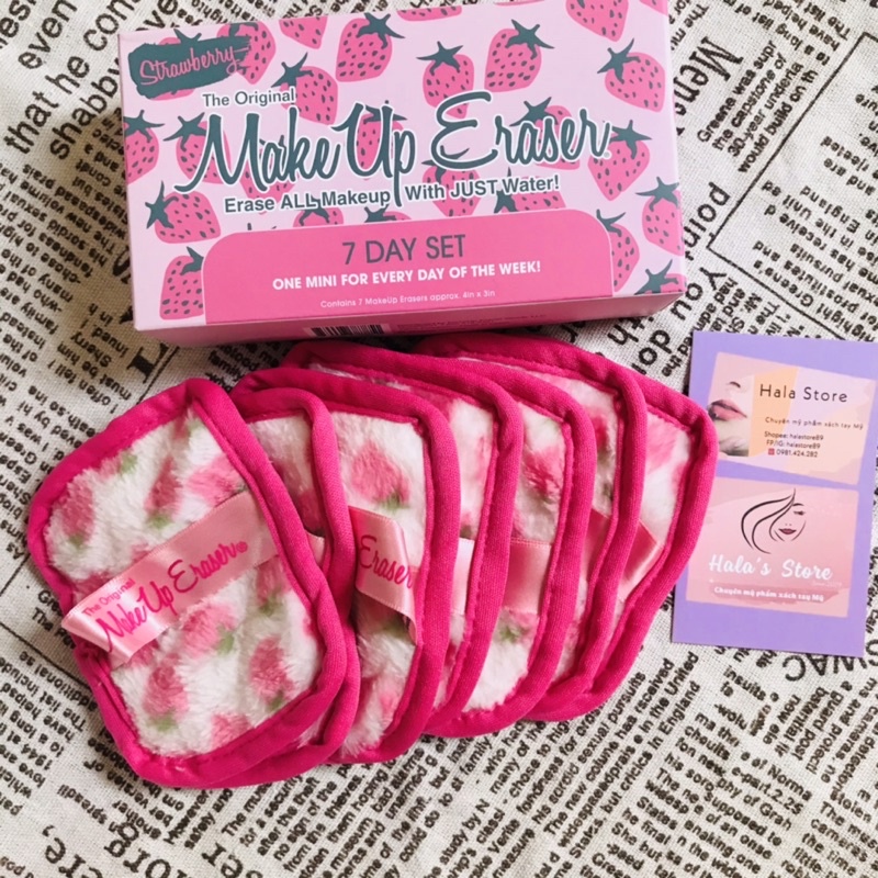 Makeup Eraser ✨ Set 7 khăn tẩy trang cho 7 ngày trong tuần đủ các mẫu và size