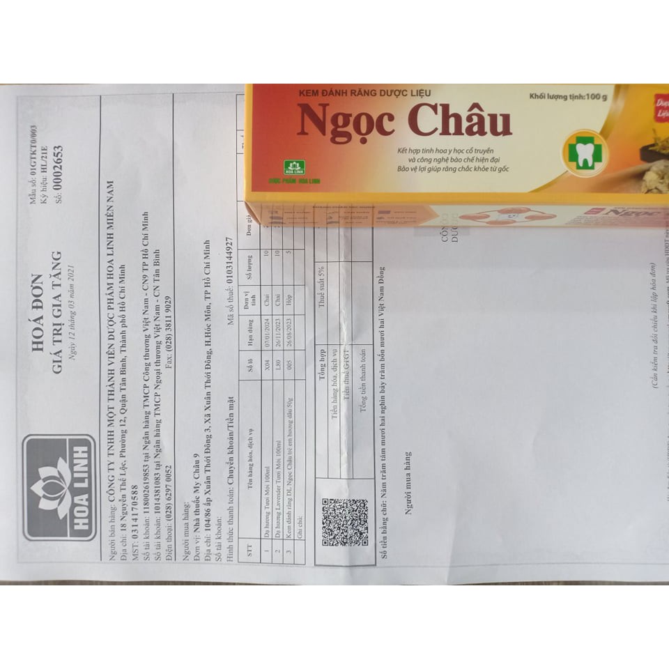 Kem đánh răng dược liệu Ngọc Châu người lớn và trẻ em