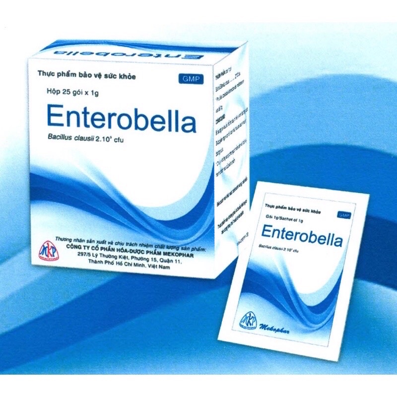 Men vi sinh Enterobella - Hỗ trợ rối loạn tiêu hoá (Việt Nam / h 25 gói)