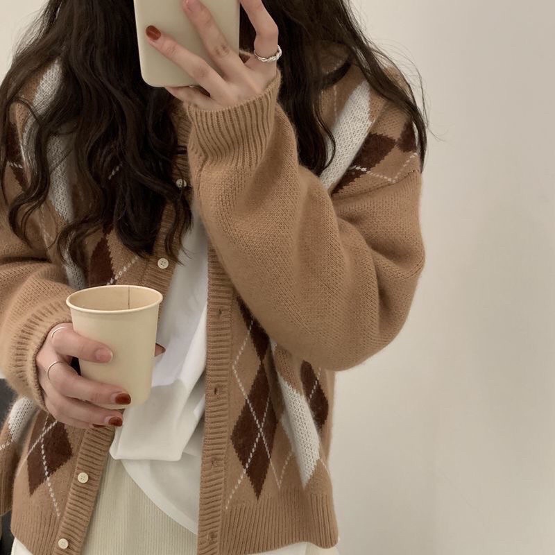 Áo len Cardigan len lông cừu mềm