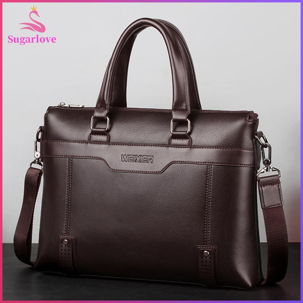 Beautiful ❤SG Business Casual Men Briefcase Crossbody Laptop Bag Travel Leather Handbag