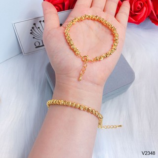 Vòng tay nữ dạng lắc bi bền màu cao cấp Orin V2348
