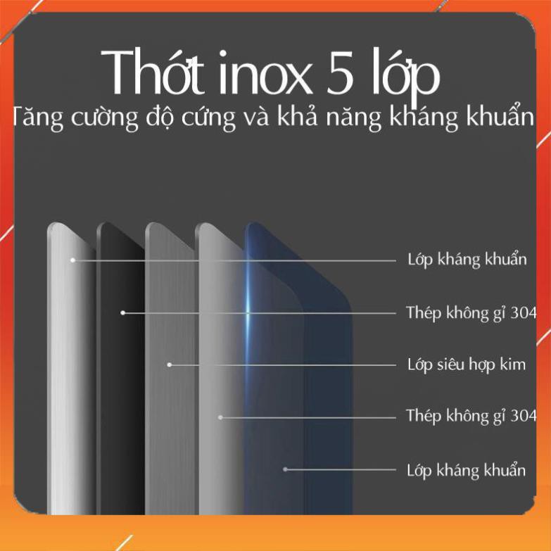 Thớt Inox 304 ❤️FREESHIP❤️ Size 34.5 x 24 cm Kháng Khuẩn Không Gỉ Set - Kho Siêu Rẻ