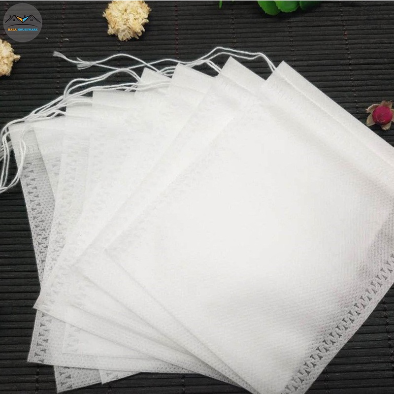 Combo 100 Túi Lọc Trà, Thảo Dược Dây Rút, Nhiều Kích Thước Chất Liệu Không Dệt