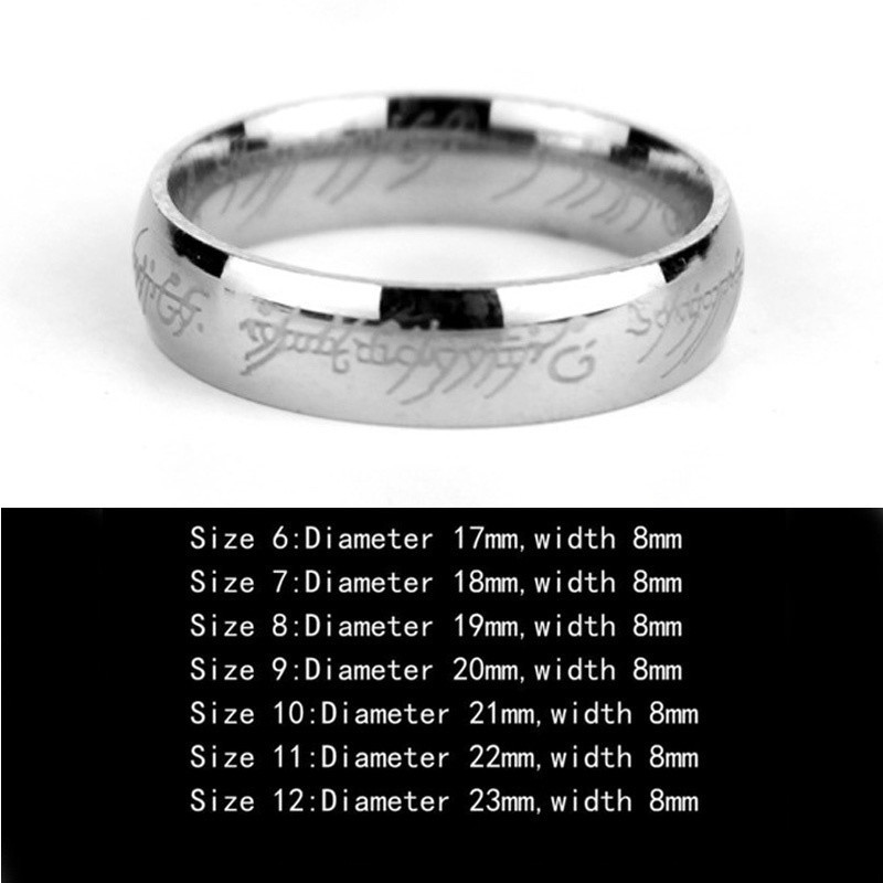 Nhẫn thép titan nguyên chất thời trang dành cho nam và nữ Siêu bền